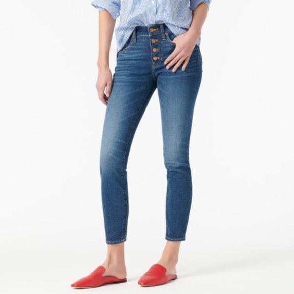 NWT J. Crew 9" High-Rise Jean in Litchfield Wash - Picture 1 of 4